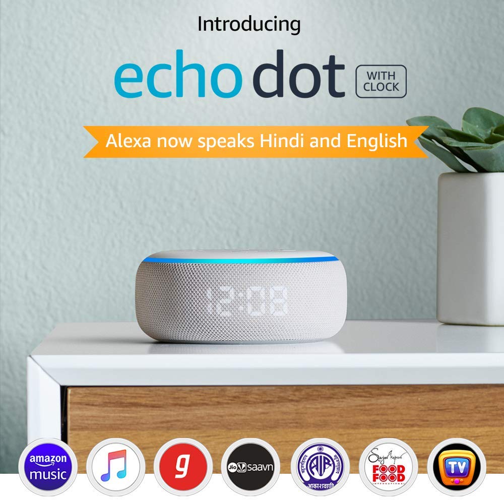 Echo Dot (3rd Gen) with clock-technote